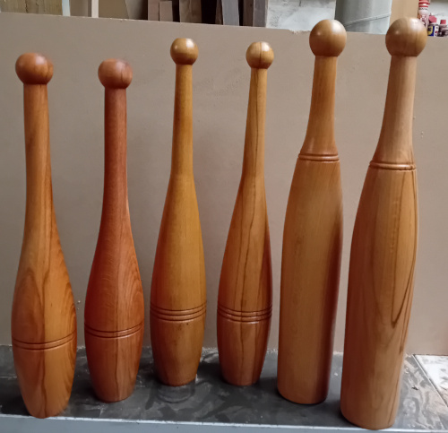Set of Three Indian clubs